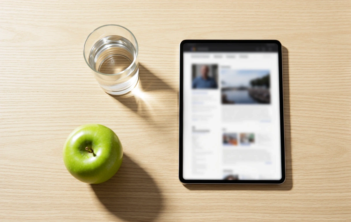 Digital wellness tracking concept